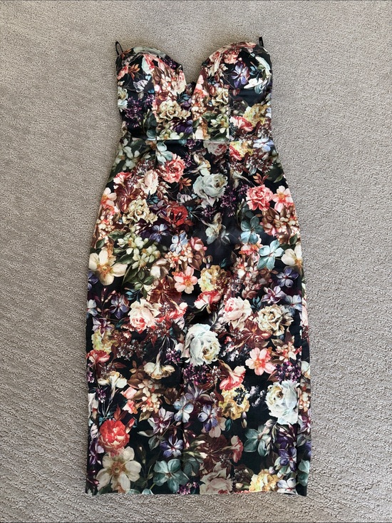 ASOS Dresses & Skirts - Floral Strapless Bodycon Dress - Multicolor ASOS